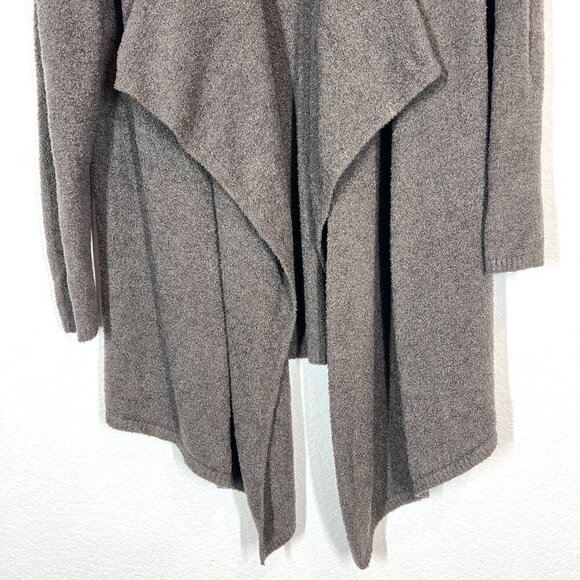 Barefoot Dreams Cardigan Sweater Gray Waterfall Open Front Cozy Medium - Picture 6 of 10